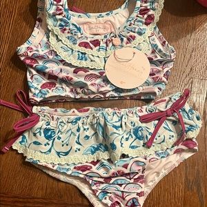 NWT SweetHoney 2 Piece Swimsuit Sz 5Y